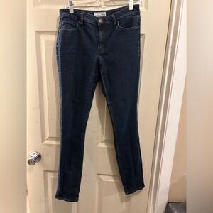 Loft dark blue curvy skinny jeans -size 6
